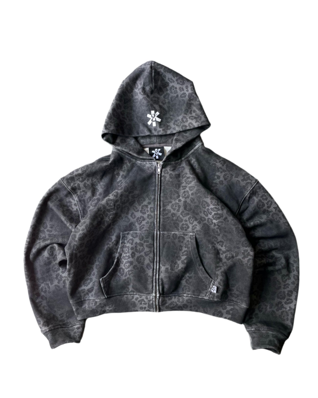 LEOPARD ZIP-UP HOODIE (PREORDER)
