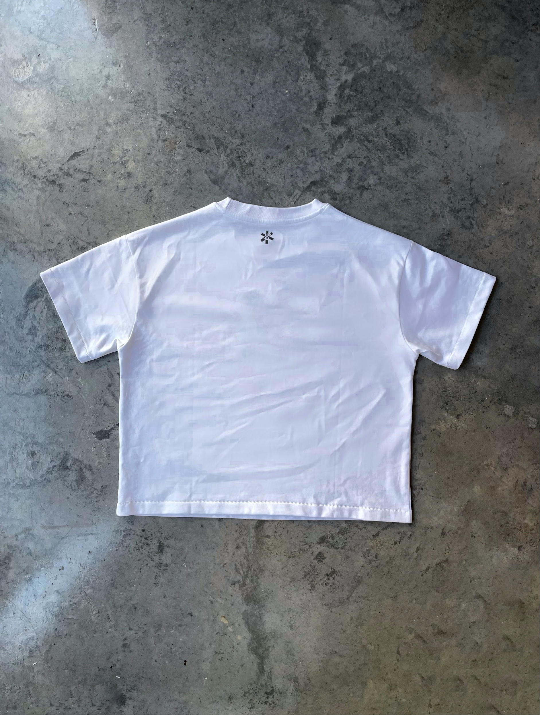 CROPPED SINGLE STITCH TEE