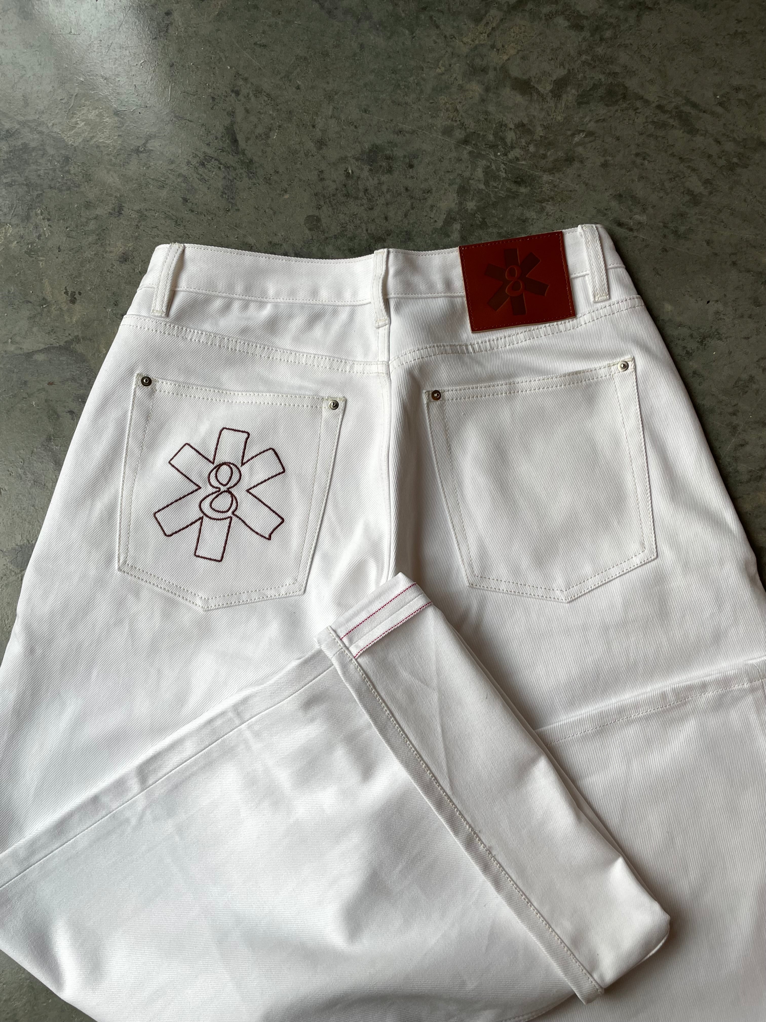 WHITE JAPANESE SELVEDGE DENIM