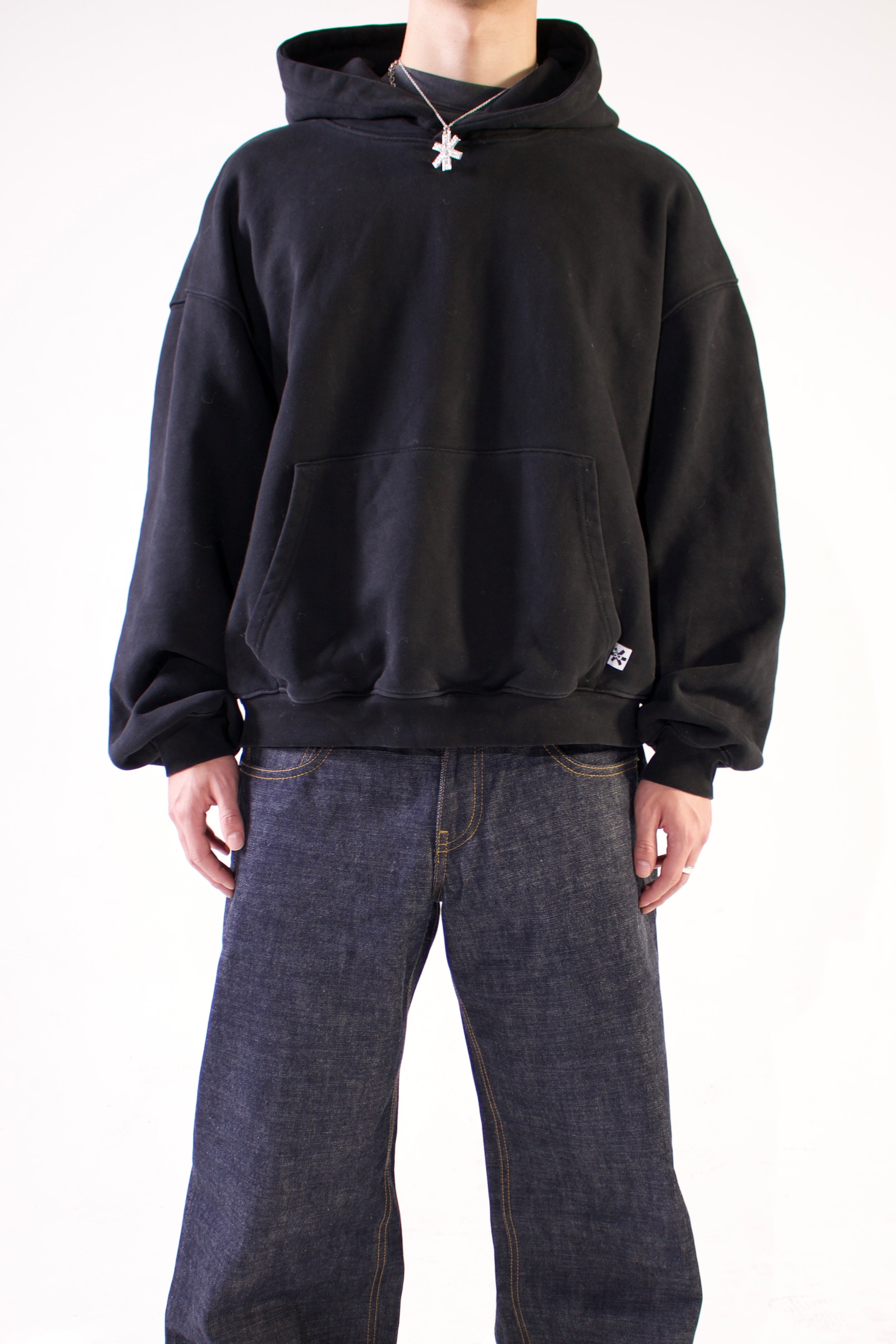stone wash hoodie