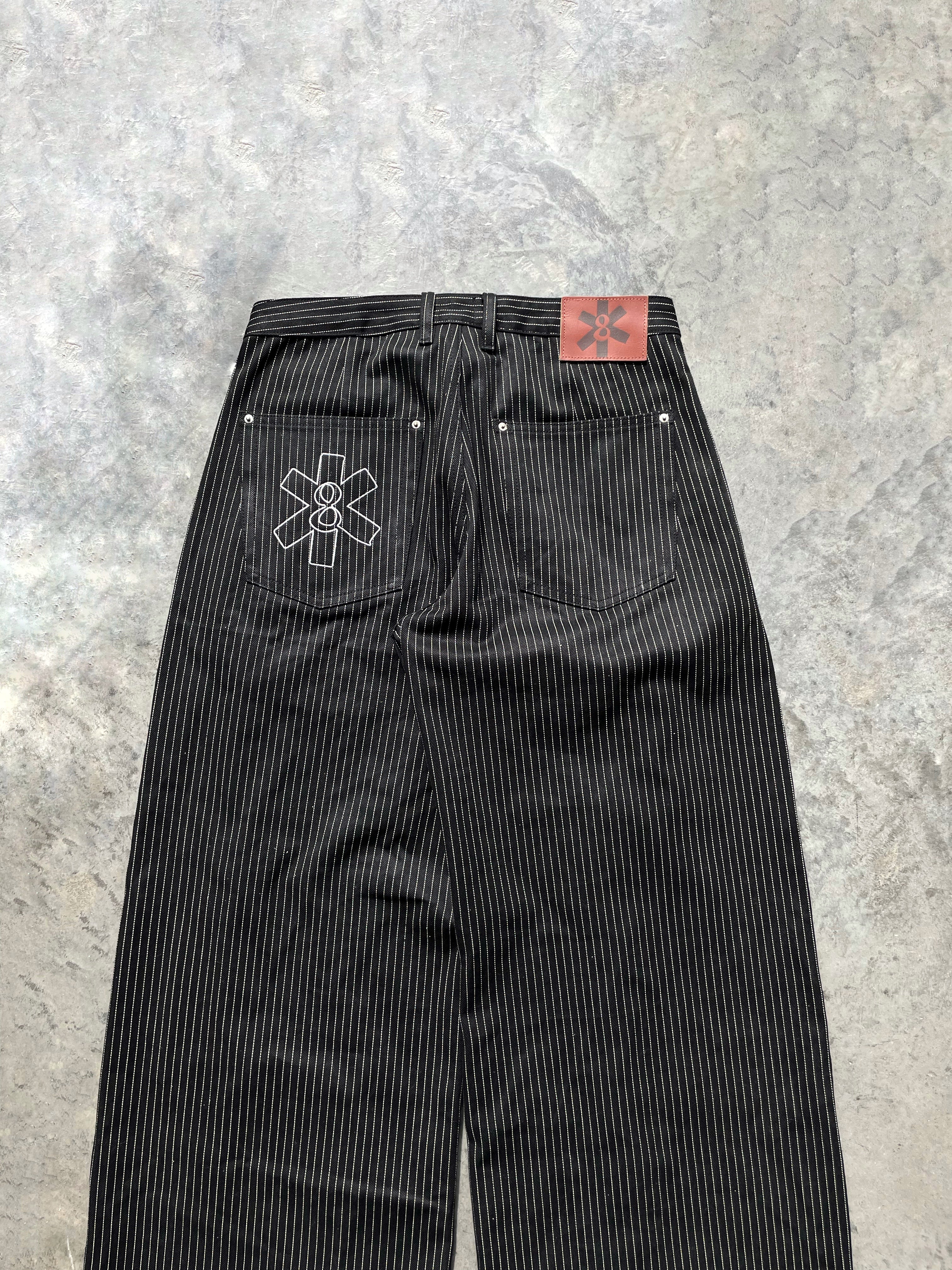 Black Pinstripe Selvedge Denim (PREORDER)