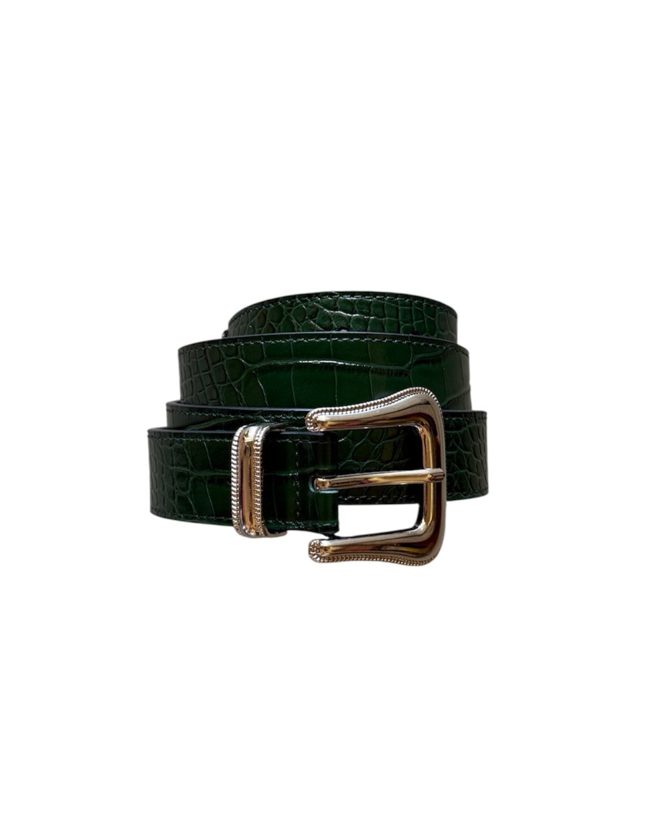 GREEN CROC BELT