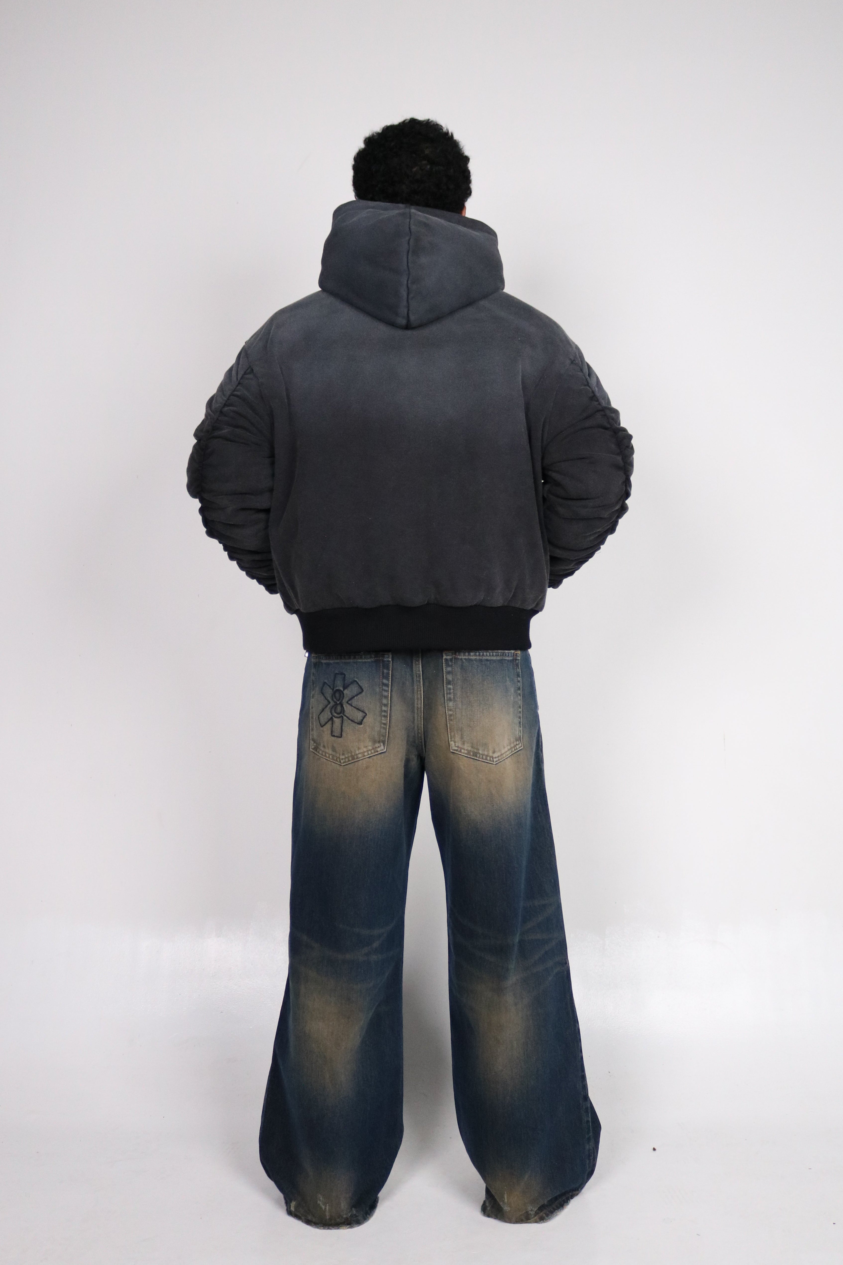 Distressed Blue Selvedge Denim