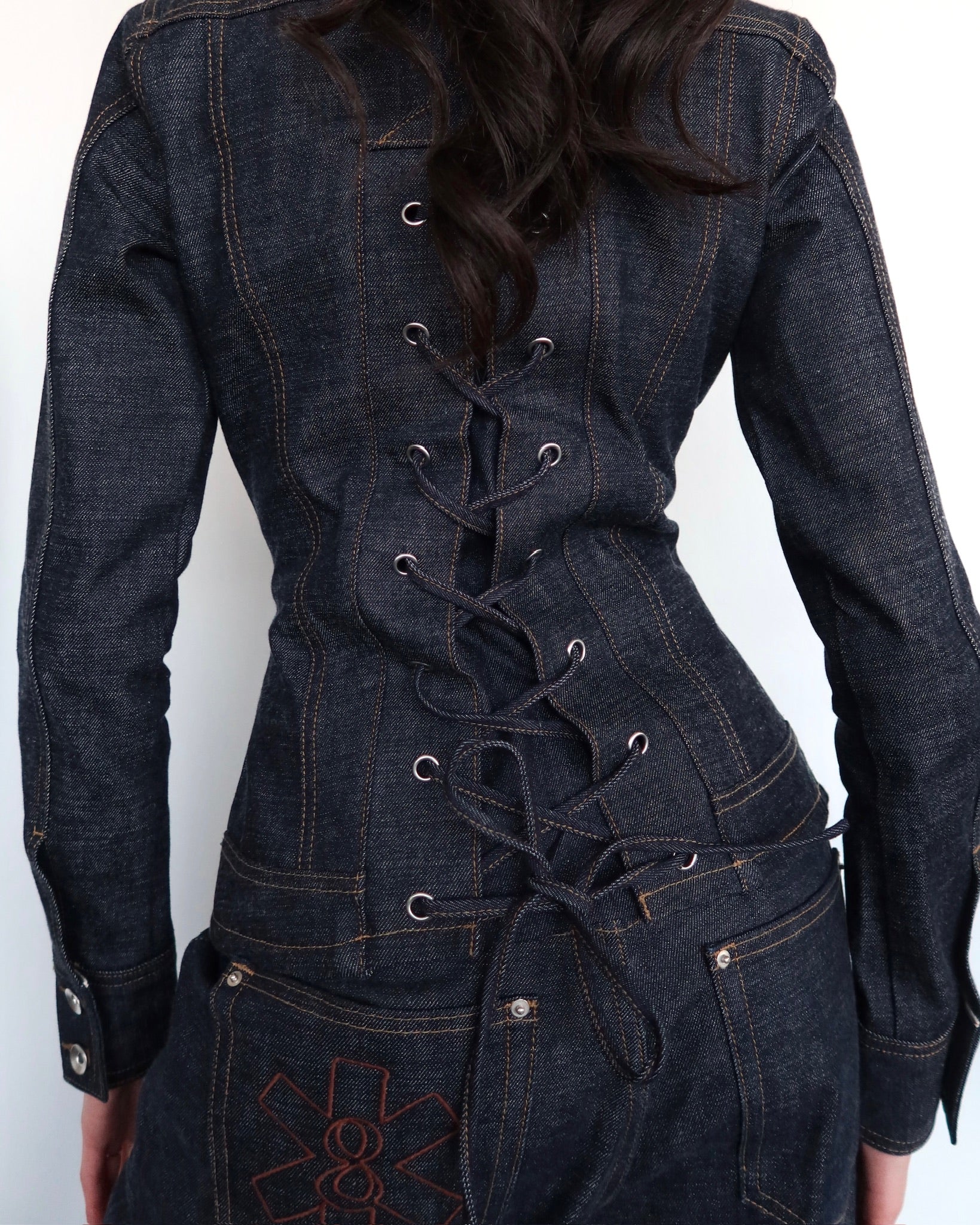 SELVEDGE MOTO CORSET JACKET