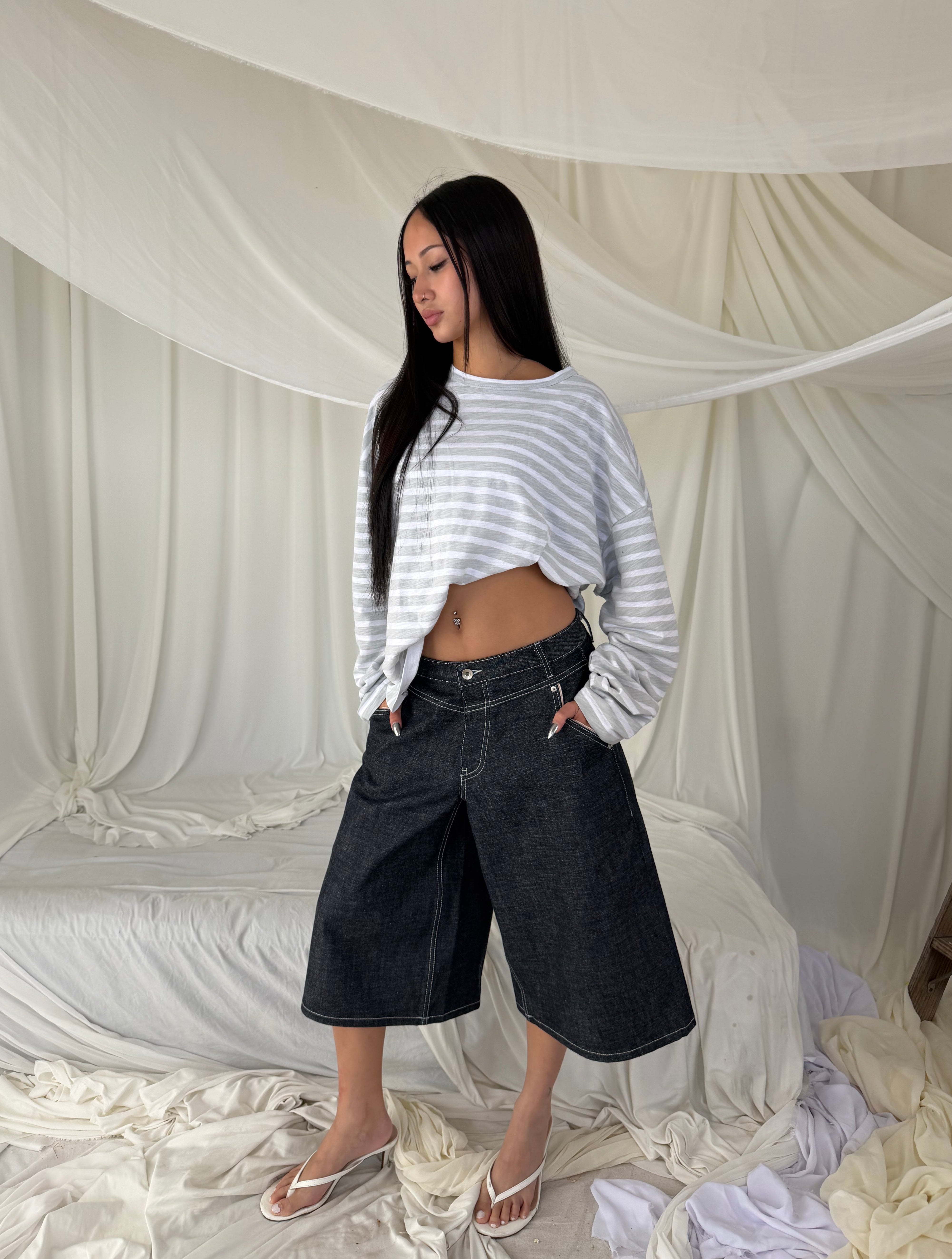 Japanese Selvedge Denim Jorts (Raw Indigo)