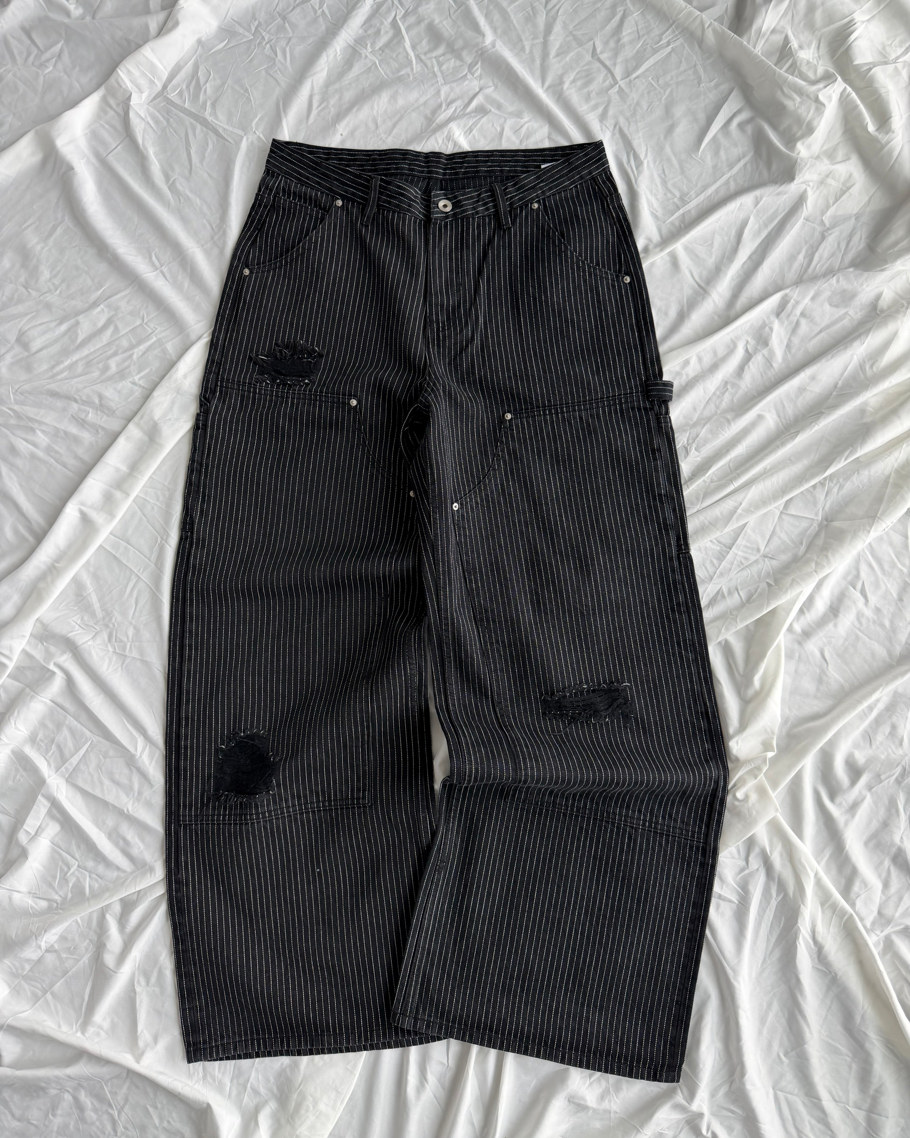 JAPANESE SELVEDGE DENIM (Double Knee Pinstripe)