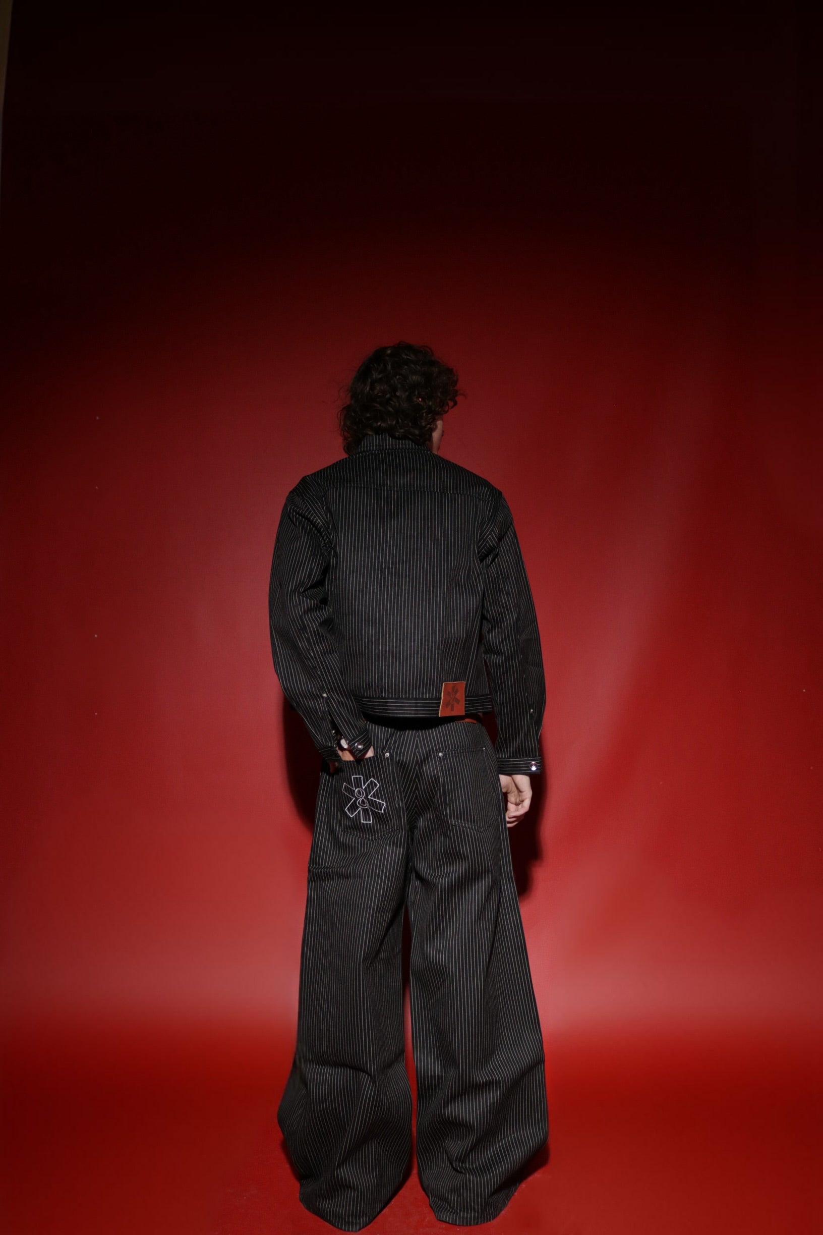 BLACK PINSTRIPE SELVEDGE JACKET