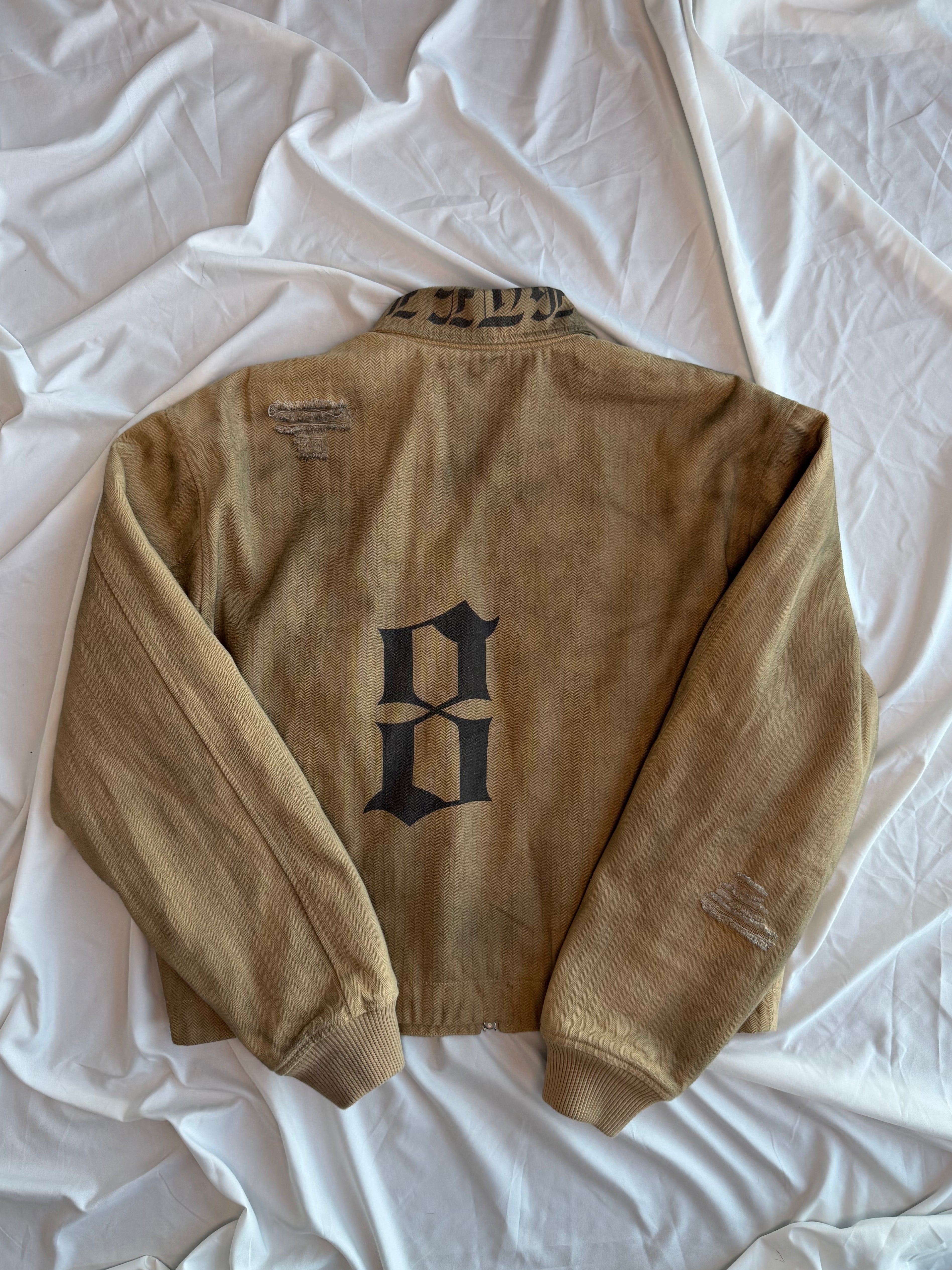 DISTRESSED POTATO SACK JACKET