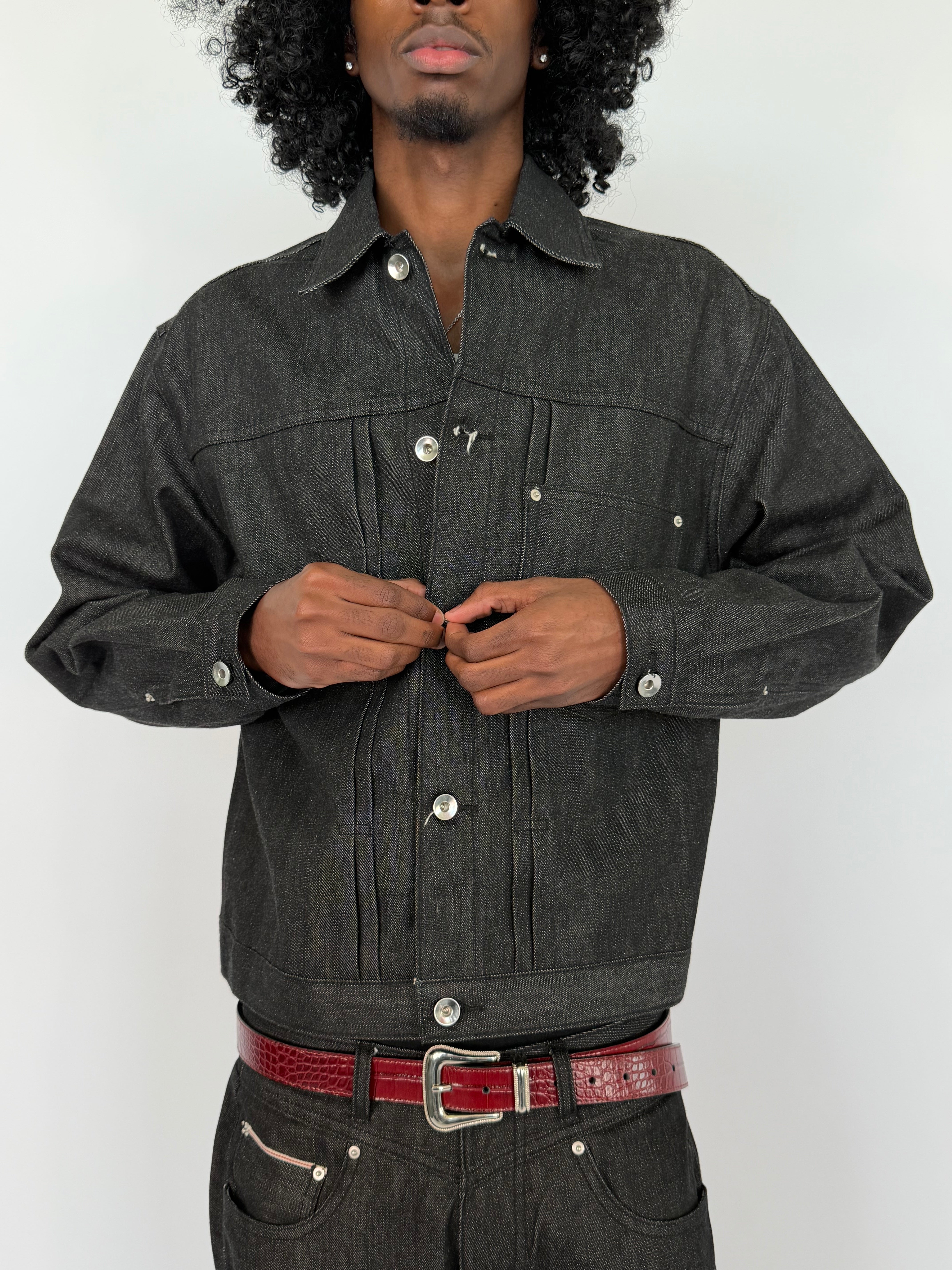 RAW CHARCOAL SELVEDGE JACKET