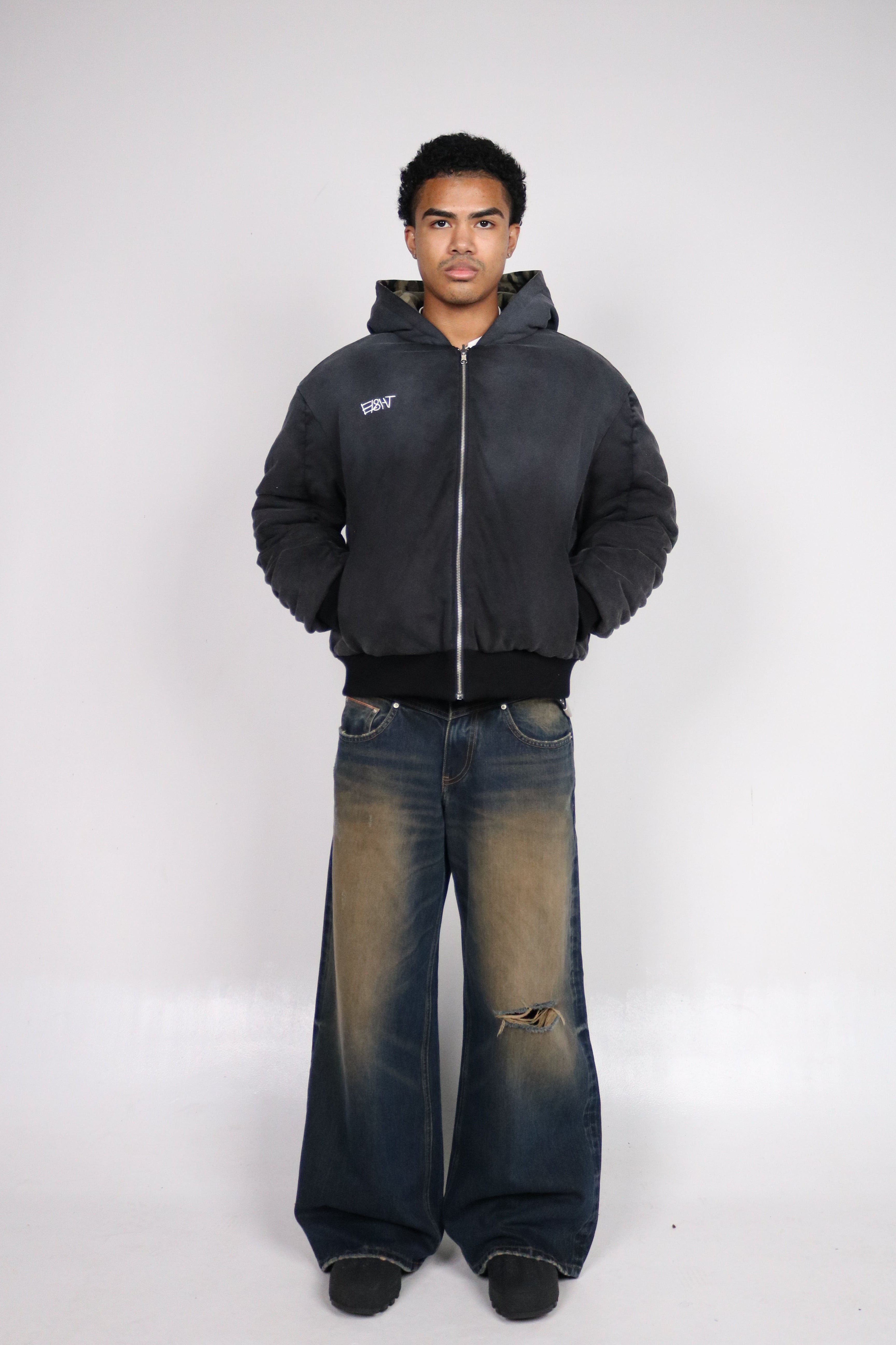 Reversible Camo Bomber Jacket