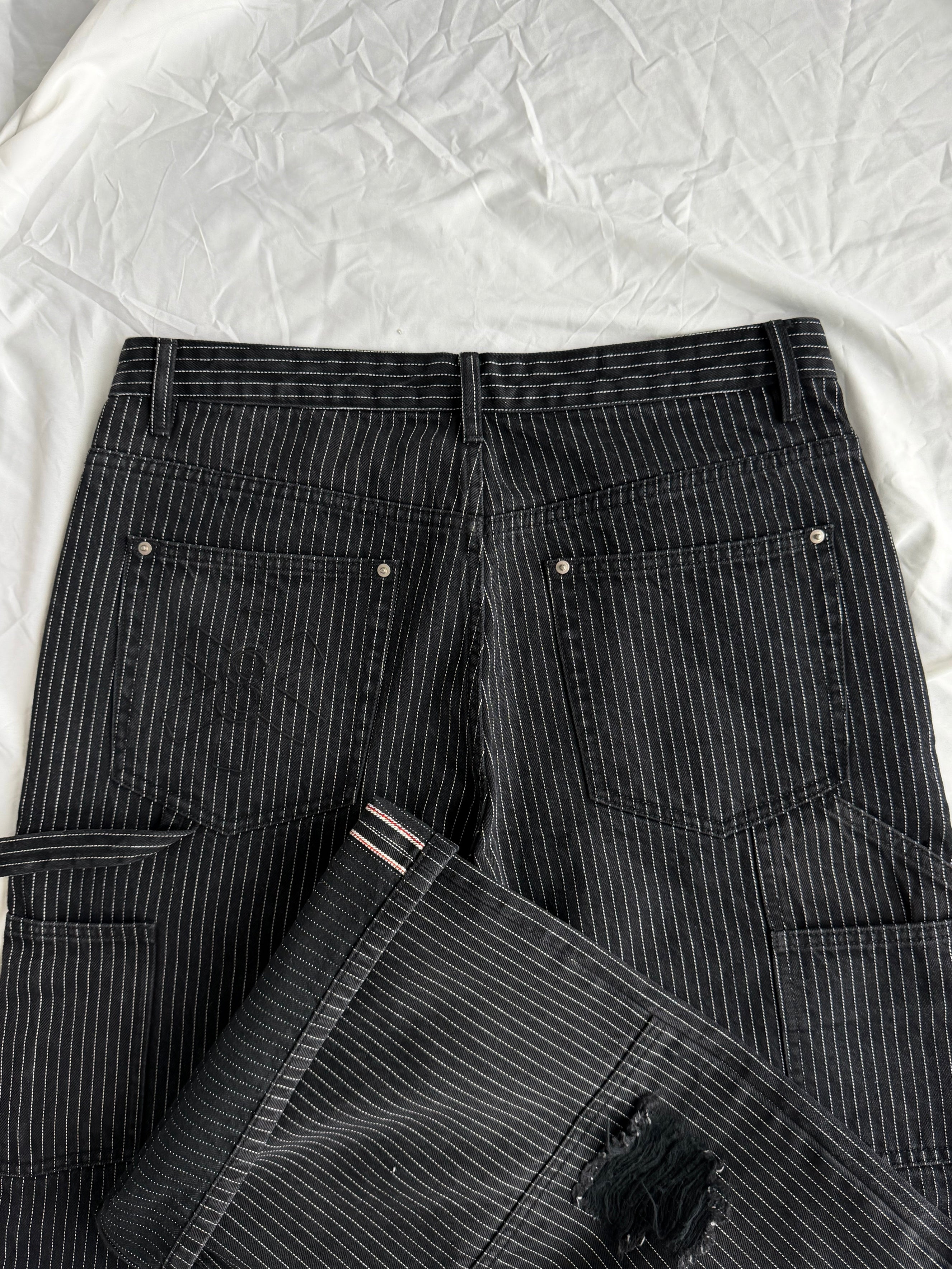 JAPANESE SELVEDGE DENIM (Double Knee Pinstripe)