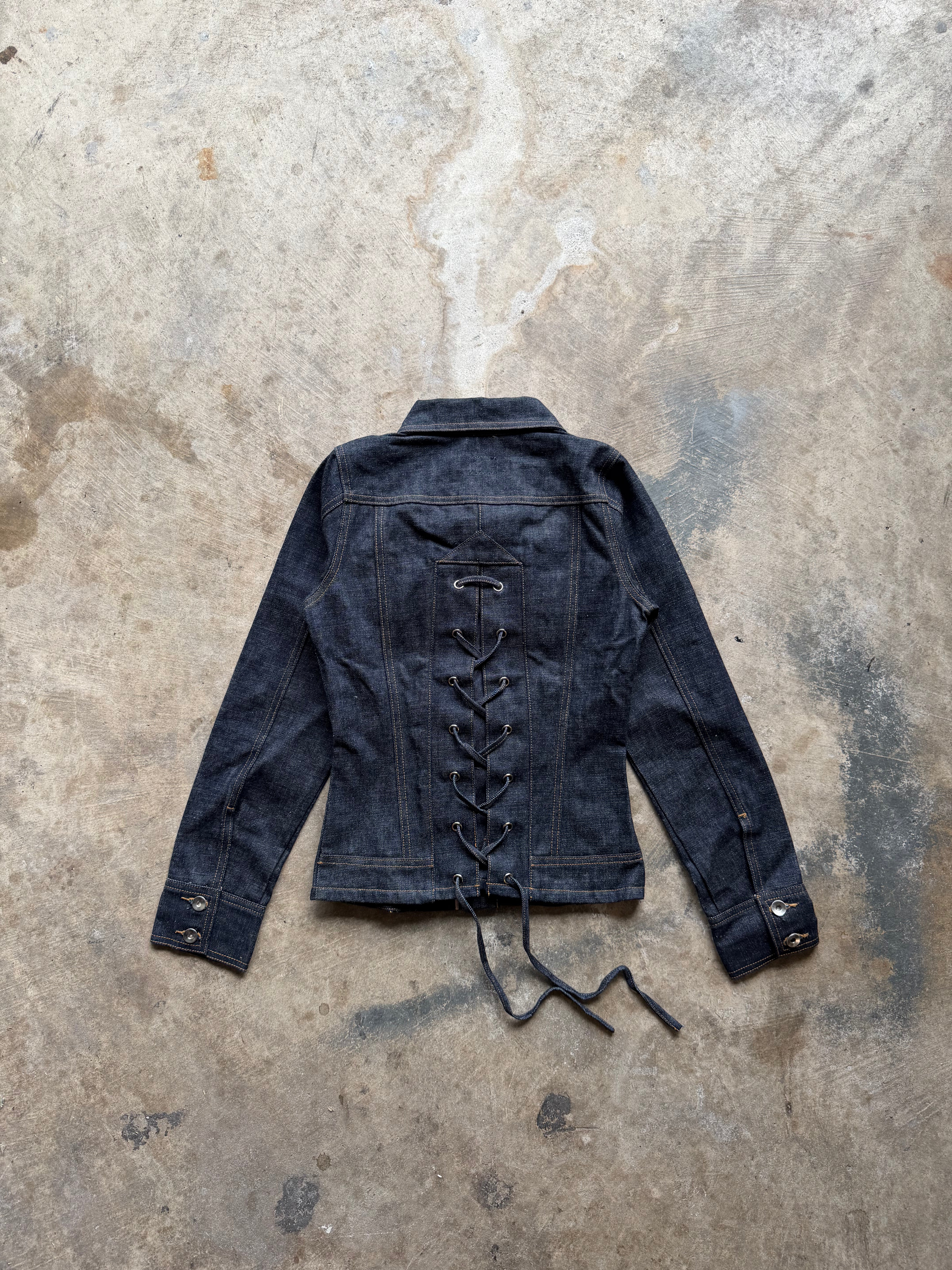 SELVEDGE MOTO CORSET JACKET