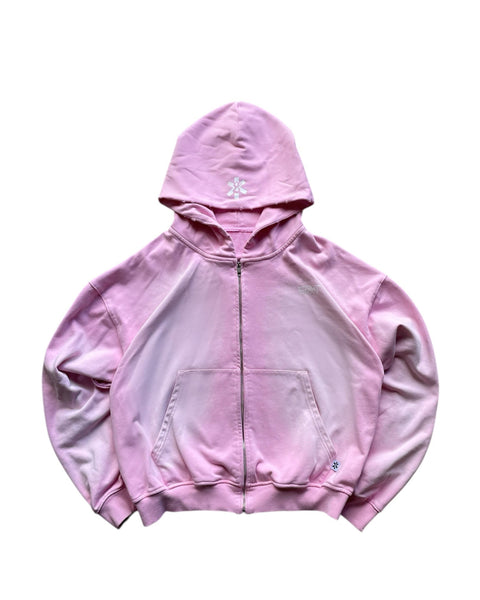 SUN FADED PINK ZIP-UP HOODIE – EIGHTONLINE