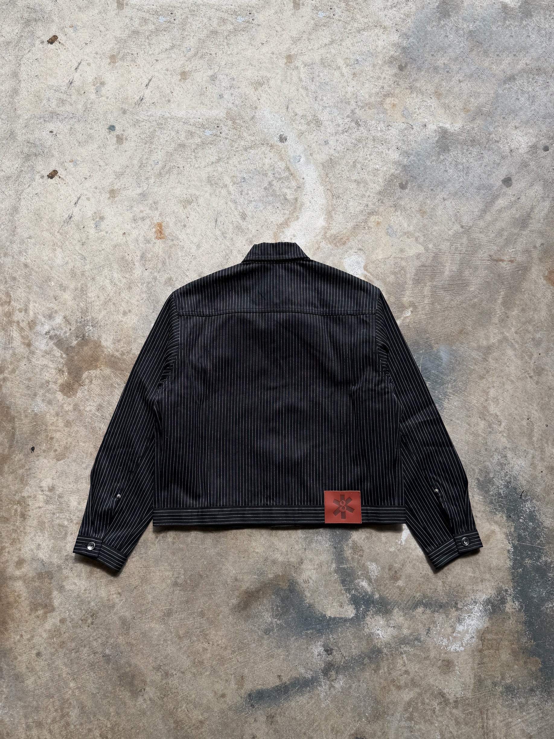 BLACK PINSTRIPE SELVEDGE JACKET