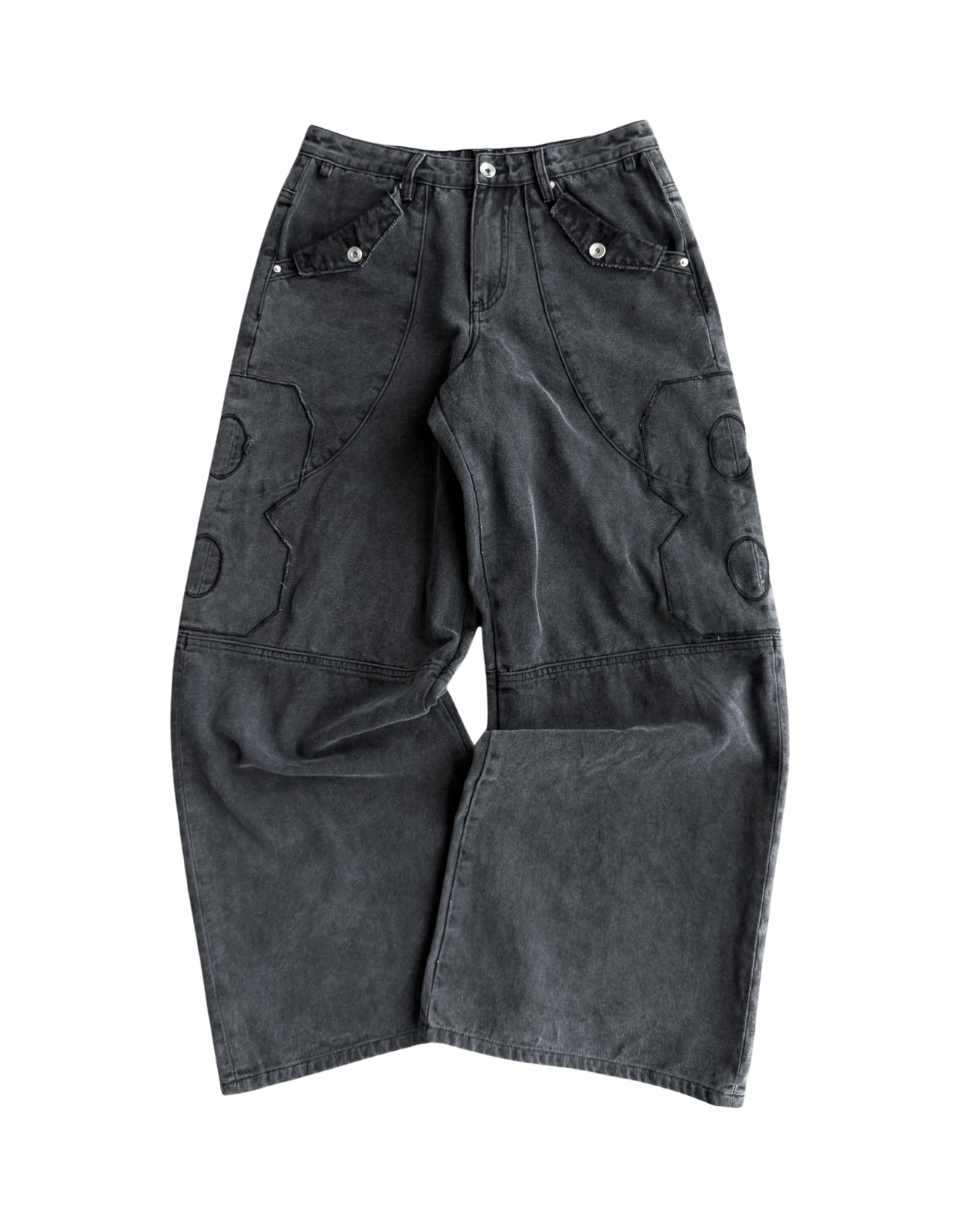 WASHED BUCKLE CANVAS PANT