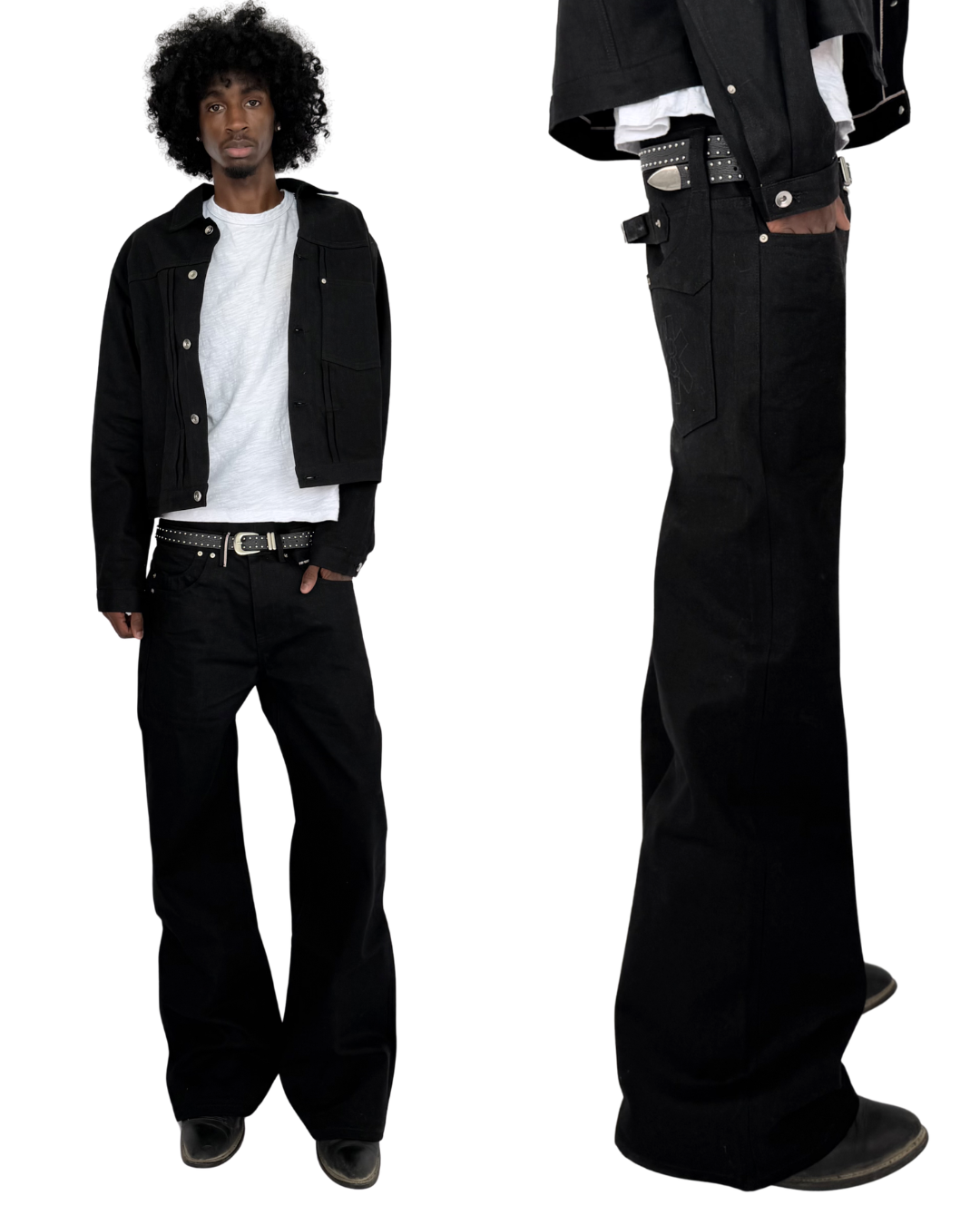 BOOTCUT JAPANESE SELVEDGE DENIM (Jet Black)